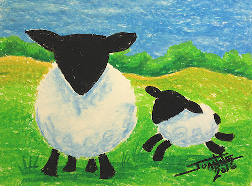Ewe & Lamb copyright Joanne Howard 2016